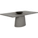 Cavallini 79 X 43 inch Light Grey Outdoor Dining Table